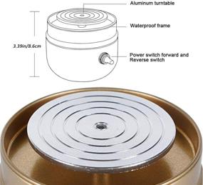 img 1 attached to 🏺 CABINAHOME Mini Pottery Wheel Machine - Electric Small Pottery Wheel with Tray for Kids, Beginners & Ceramics Art - Blue