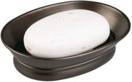 🛁 idesign york bronze metal soap dish for bathroom, shower, vanity - compact design: 3.87"x 5.5"x 1.4 logo