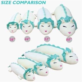 img 3 attached to 🐉 Hofun4U White Giant Dragon Plush Pillow - Soft Dragon Stuffed Animals Doll Toy, Home Decoration Christmas Birthday Gift for Adults Kids Girls Boys - 57 Inches