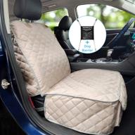 🐶 bark lover deluxe front seat dog seat cover - enhanced durability, waterproof front seat protector, highly heat resistant and nonslip, universal size for dogs and kids logo