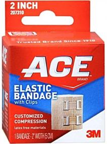 img 1 attached to 🔗 ACE Elastic Bandage With Clips: Customized Compression 2 Inches - Pack of 2