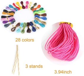 img 3 attached to 🧵 1mm Waxed Polyester Cotton Cord - 28 Color Options for DIY Jewelry Making, Friendship Bracelets, Beading String, Braided Cords
