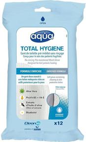 img 4 attached to Cleanis Aqua Wash Gloves: Medical Grade Pre-Moistened Cleansing Wipes for All Skin Types – Pack of 12 Gloves – Hypoallergenic & No Water, Soap, Rinsing or Drying Required