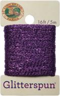 🦁 lion brand glitterspun yarn in amethyst - 605-147 logo