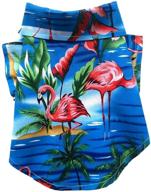🌺 marupet dog hawaiian shirt - newstyle summer beach vest, short sleeve pet clothes dog top, floral t-shirt hawaiian tops, dog jackets outfits for small dog breeds and cats logo
