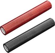 🎨 alphatool glitter heat transfer vinyl roll bundle - premium easy weed htv rolls for t shirts, fabrics, bags - cricut & silhouette compatible (2 pack, 60 × 10 inches, black & red) logo