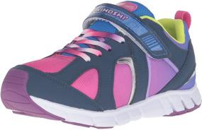 img 4 attached to TSUKIHOSHI Strap Closure Machine Washable Slip Resistant Non Marking Girls' Shoes in Athletic