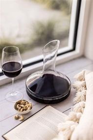 img 2 attached to 🍷 High-Quality Large Red Wine Decanter - Handcrafted Crystal - 1800ml Capacity - Essential Wine Accessories & Gifts - Enhances Red Wine Flavor - Pourer & Aerator Included - Ideal for Bar Carts - Elegant Wine Carafe - Thoughtful Wine Gifts