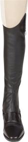 img 1 attached to 🐎 Huntley Equestrian Custom Fit Premium Leather Half Chaps: Unmatched Quality and Perfect Fit