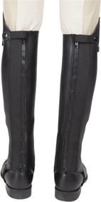 img 2 attached to 🐎 Huntley Equestrian Custom Fit Premium Leather Half Chaps: Unmatched Quality and Perfect Fit