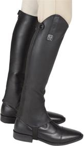 img 4 attached to 🐎 Huntley Equestrian Custom Fit Premium Leather Half Chaps: Unmatched Quality and Perfect Fit