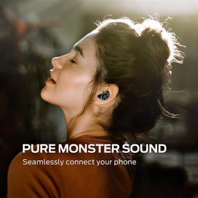 img 1 attached to 🎧 Monster Wireless Earbuds: Bluetooth 5.2 in-Ear Headphones with Rotating Metal Charging Case - Extra Deep Bass, 8 Hours Playback, Clear Call and Truely Sport Headphones