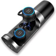 🎧 monster wireless earbuds: bluetooth 5.2 in-ear headphones with rotating metal charging case - extra deep bass, 8 hours playback, clear call and truely sport headphones logo