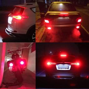 img 3 attached to 🔴 LivTee Super Bright LED Bulbs: 1156 1141 7506 BA15S P21W 1073 - Ideal Tail Brake Light Replacement, Brilliant Red