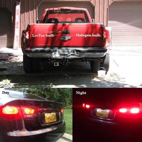 img 2 attached to 🔴 LivTee Super Bright LED Bulbs: 1156 1141 7506 BA15S P21W 1073 - Ideal Tail Brake Light Replacement, Brilliant Red