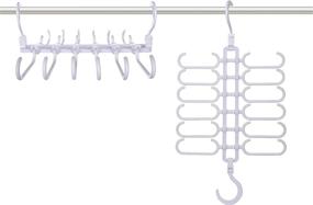 img 3 attached to 👚 Wonder Hanger MAX Scarf Hanger: Patented Closet Organizer for Space-Saving Solutions