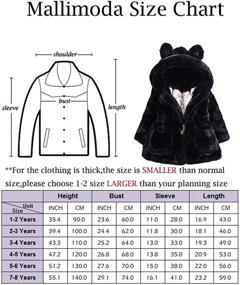 img 2 attached to Mallimoda Girls Winter Warm Coats 🧥 with Ear Hood and Faux Fur Fleece Jacket