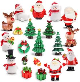 img 4 attached to JUSTDOLIFE Christmas Landscapes Miniature Figurines