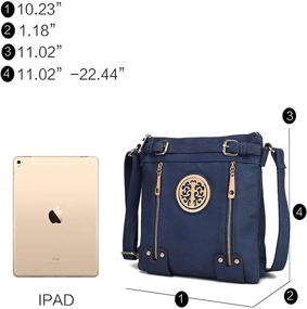 img 1 attached to 👜 Коллекция женских коричневых утонченных сумок на плечо и кошельков для кроссбоди стайлинга