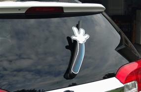 img 3 attached to WiperTags USA: Enhance Your Rear Vehicle Wipers with White Glove Waving Arm. Proudly Made in the USA. Discover Detachable and Interchangeable Designs!