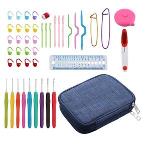 img 4 attached to Tanice 45PCS Crochet Hooks Set: Ergonomic Yarn Knitting Needles with Case - Ideal for Arthritic Hands