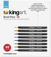 🖌️ кистевые маркеры kingart studio: 48 уникальных цветов - обзор, цены и лучшие предложения логотип