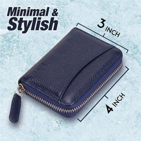 img 2 attached to 👛 ISIRO Leather Wallet with RFID Blocking & Convenient Keychain