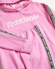 img 3 attached to 👧 Набор для девочек Reebok - 2-ух предметная кофта с капюшоном и штаны-джоггеры, размер 4-12: Стильный комфорт для активных детей