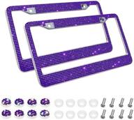 jushachengta bling license plate frames logo