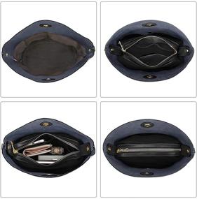 img 2 attached to 👜 S ZONE Женские сумки и кошельки из натуральной кожи кросс-боди на плечо - улучшенная версия.