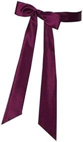 img 1 attached to 👰 Burgundy Wedding Belt by SACASUSA - Bridal Accessories for Women's Belts