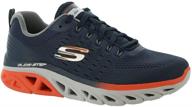 👟 men's skechers glide step sport sneaker in black, red, and multi - new shoes logo