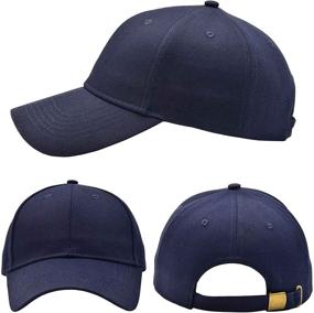 img 1 attached to AOSMI Strapback Baseball Adjustable Profile Sports & Fitness and Team Sports