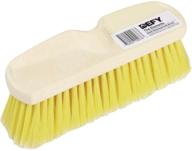 🟨 poly block wash brush, 10 inch, yellow logo
