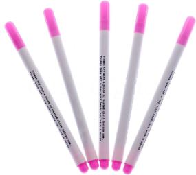 img 4 attached to 🖊️ 12-Pack Pink Disappearing Ink Marking Pens: Air and Water Erasable, Perfect for Fabric Marking and Temporary Marks on Cloth