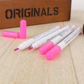 img 3 attached to 🖊️ 12-Pack Pink Disappearing Ink Marking Pens: Air and Water Erasable, Perfect for Fabric Marking and Temporary Marks on Cloth