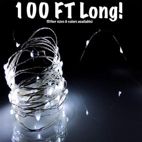 img 3 attached to 🔥 Captivating 100 FT Long Waterproof LED Firefly String Lights - Perfect for Indoor or Outdoor Use!