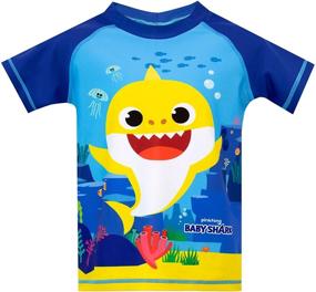 img 3 attached to 🦈 Pinkfong Boys' Baby Shark Swimwear Set