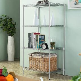 img 3 attached to 🗄️ Hlyluoyi Shelving Shelves Storage Organizer: Maximize Space and Effortlessly Organize