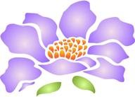 flower stencil reusable stencils terracotta logo