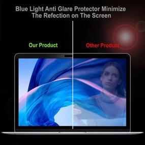 img 1 attached to 👁️ Blue Light Blocking Screen Protector for MacBook Pro 13 Inch (2016-2020) - Magnetic & Compatible with A1706/A1708/A1989/A2159/A2251/A2289 Models Only - Protects Eyes