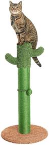 img 2 attached to 🌵 Ultimate Catinsider Cactus Cat Scratching Post: Engaging Dangling Ball for All Cats