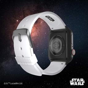 img 2 attached to 🌟 Officially Licensed Star Wars Stormtrooper Smartwatch Band for Apple Watch - Compatible with 38mm, 40mm, 42mm, and 44mm (Apple Watch not included)