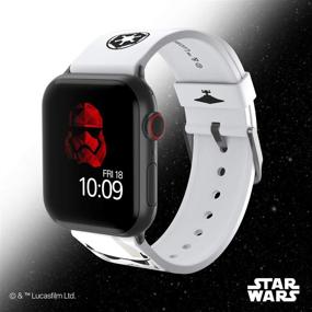 img 3 attached to 🌟 Officially Licensed Star Wars Stormtrooper Smartwatch Band for Apple Watch - Compatible with 38mm, 40mm, 42mm, and 44mm (Apple Watch not included)