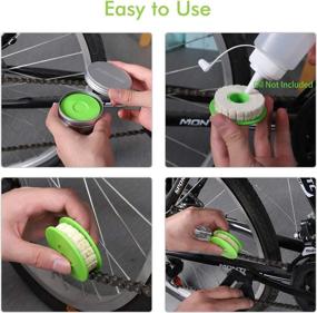 img 1 attached to 🚲 JNUYISW Bike Chain Roller Lubricator - Gear Oiler for Bicycle Chain, Lubricant Cleaner Bicycle Care Tool