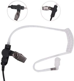 img 1 attached to VX-231 Single Wire Earpiece: Compatible Acoustic Tube Headset for VX-261, VX-264, VX-351, and more (2 Pack)