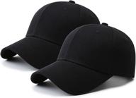 🧢 2-pack baseball cap golf dad hat for men and women by pffy logo