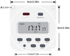 img 2 attached to ⏰ Enjoydeal 12V DC/AC Timer Switch: 7 Day Heavy Duty Digital Programmable Timer for Cooking, Baking, and Office – LCD Power Programmable Timer with 17 On/Off Daily Programs