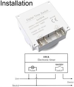 img 1 attached to ⏰ Enjoydeal 12V DC/AC Timer Switch: 7 Day Heavy Duty Digital Programmable Timer for Cooking, Baking, and Office – LCD Power Programmable Timer with 17 On/Off Daily Programs