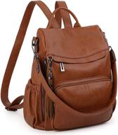 🎒 uto women's anti-theft backpack and convertible rucksack handbags with wallets logo